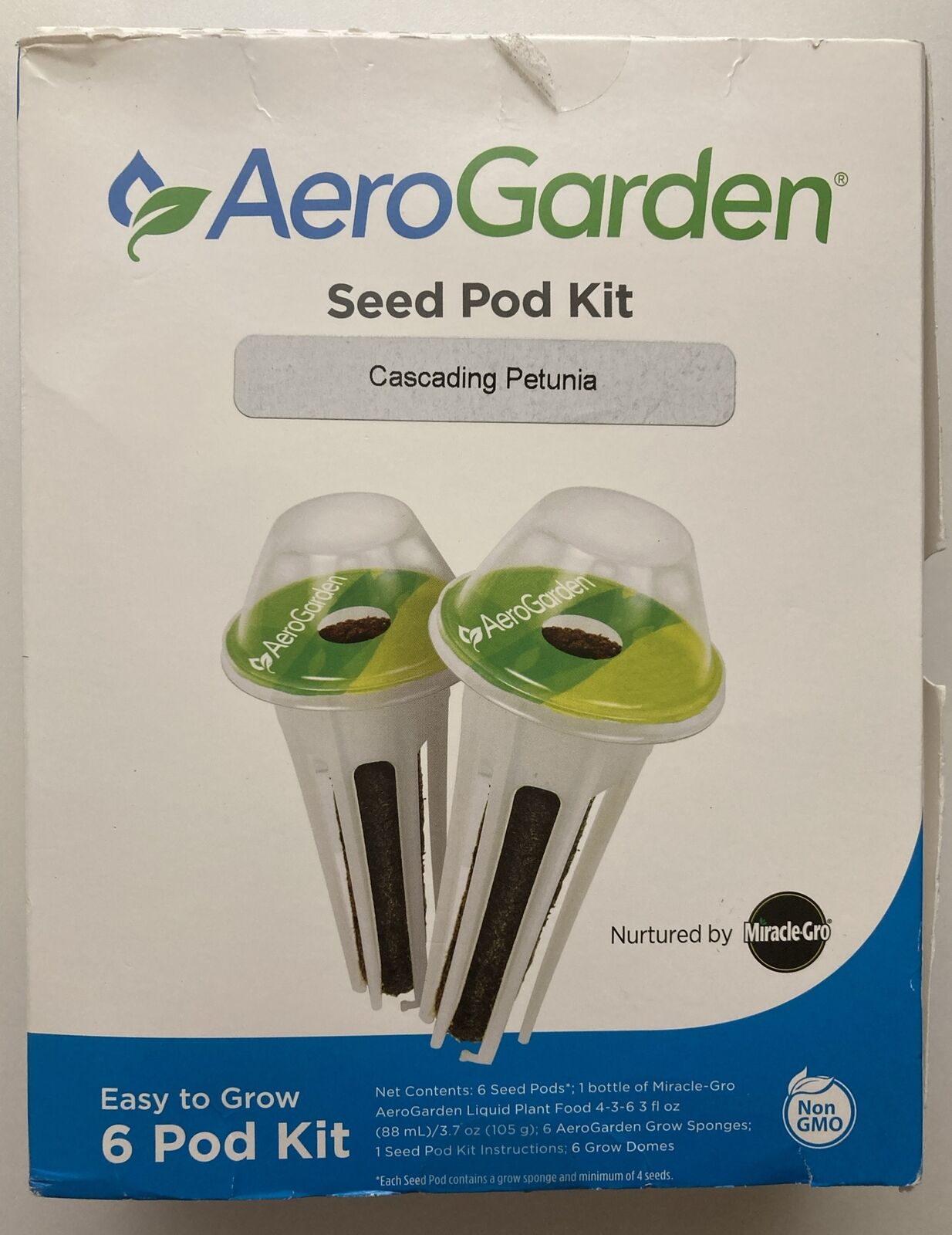 OPEN BOX SALE 6-Pods Cascading Petunia AeroGarden Seed Pod Kit Hydroponic Indoor