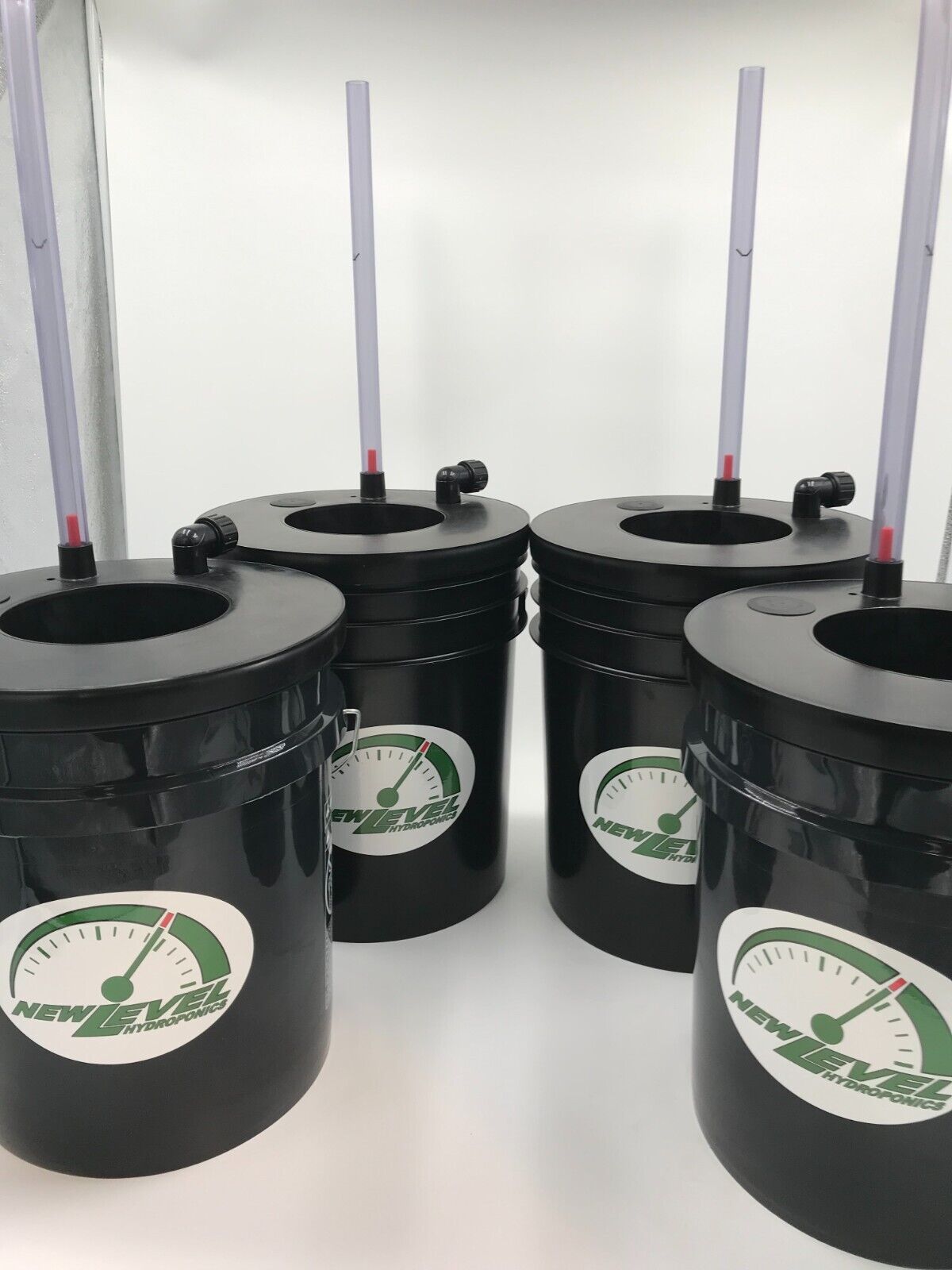4 Bucket and Grow LID DWC combo - NEW LEVEL HYDROPONICS  -  3.5 or 5 gallon