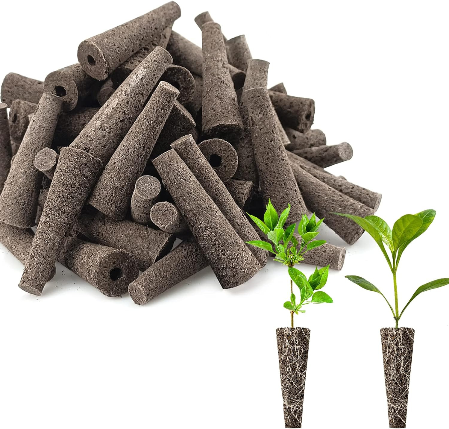 80-Pack Brown Peat Soil Hydroponic Sponges: Ideal for Seed Breeding