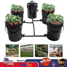 DWC Hydroponics Grow System Set Deep Water Culture 5 Gal 5 Grow Bucket Complete picture