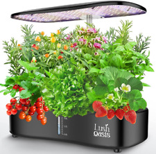 12-Pod Hydroponics Growing System w/ LED Grow Light, Smart Indoor Garden Planter picture