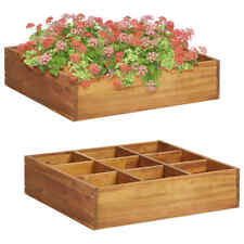 Garden Raised Bed Wooden Herb Planter Flower Box Solid Wood Acacia vidaXL picture