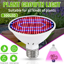 300LED Grow Light Bulb Full Spectrum Light For Indoor Plants Flowers Veg Growing picture