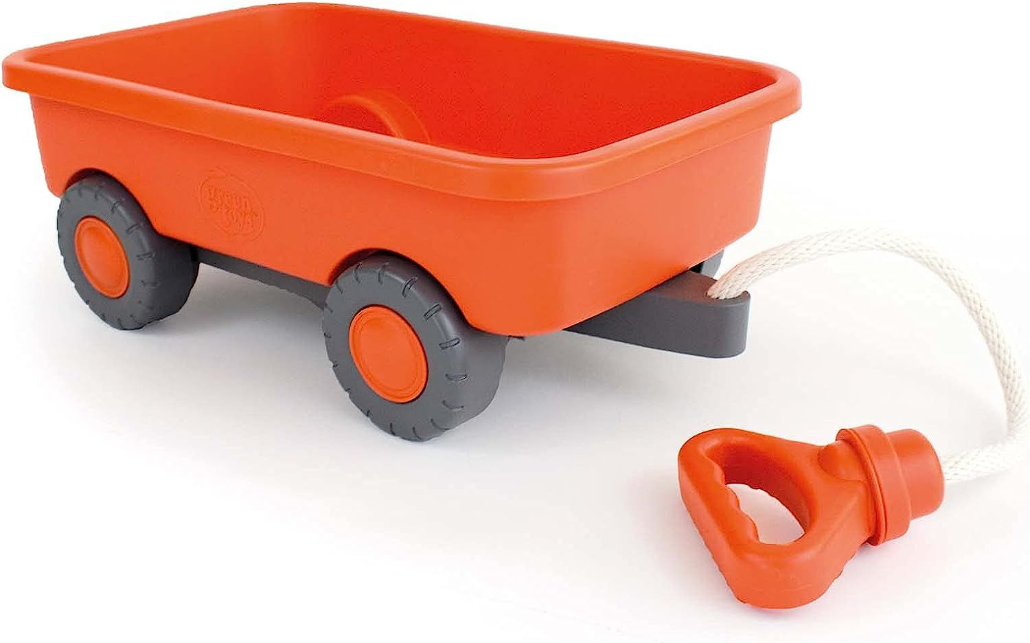 Green Toys Wagon, Orange - Pretend Play, Motor Skills, Kids Outdoor 