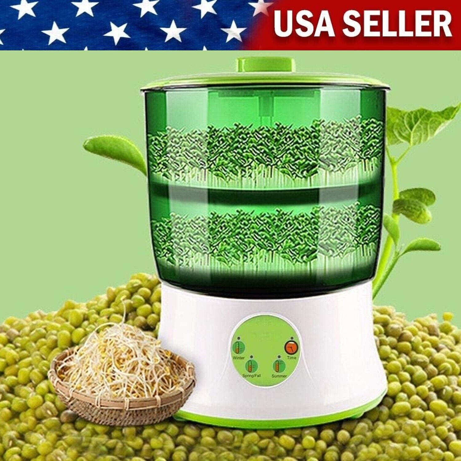 Automatic Intelligent Growing Bean Sprouts Maker Machine Large-Capacity Seedling