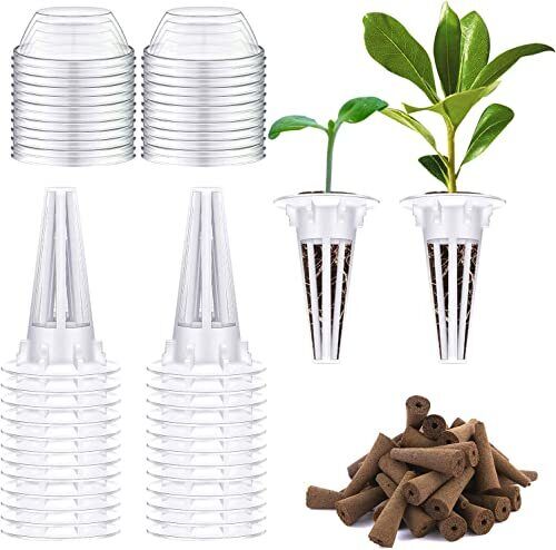 75 PCS Hydroponic Growing Plant Pods Kit, Including 25 Pieces Replacement Gro...
