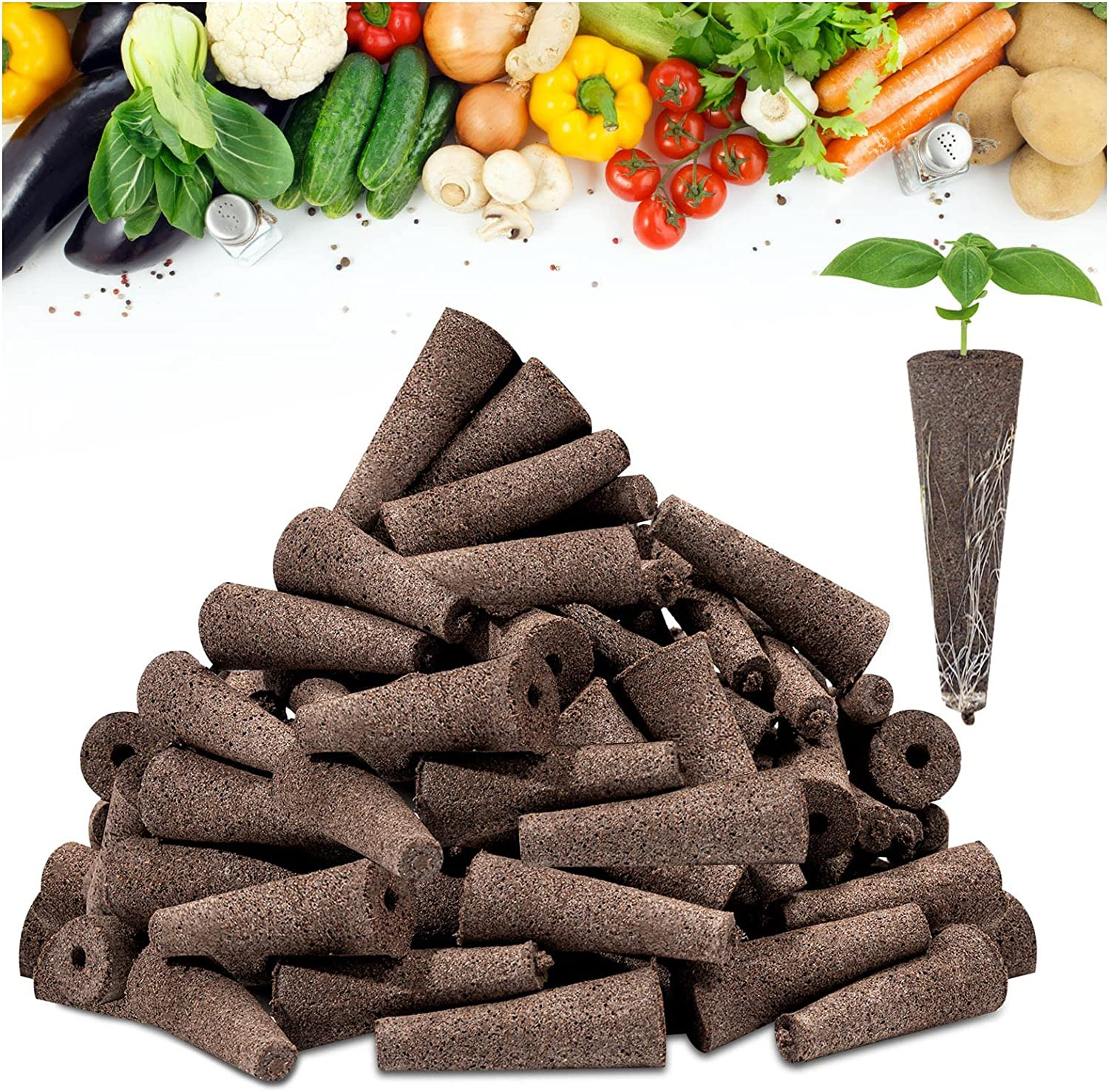 70 Pack Grow Sponges Seed Pods Replacement Sponges Seed Growth kit Bulk Grow NEW