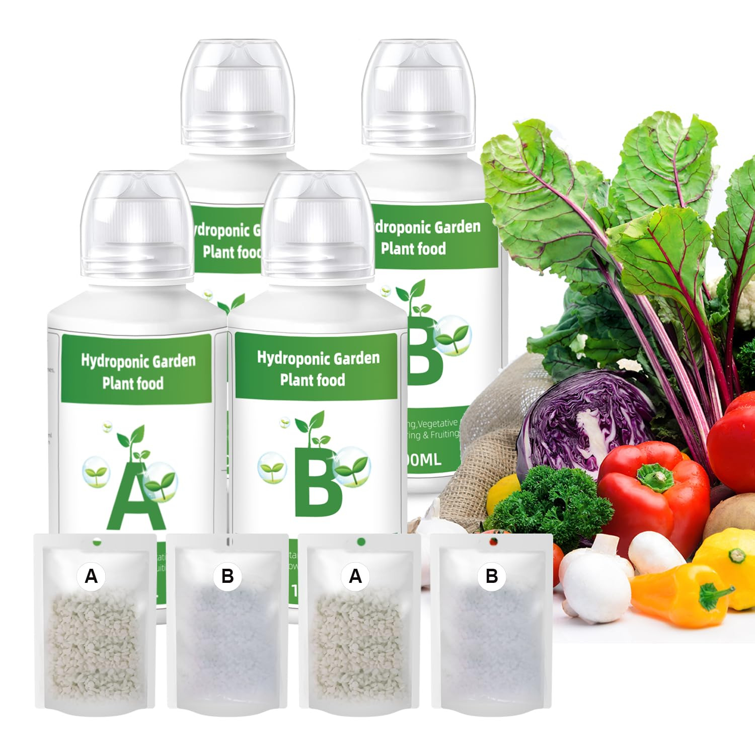 800Ml Hydroponic Nutrients Plant Food for Hydroponics Plant Food a B Hydroponics