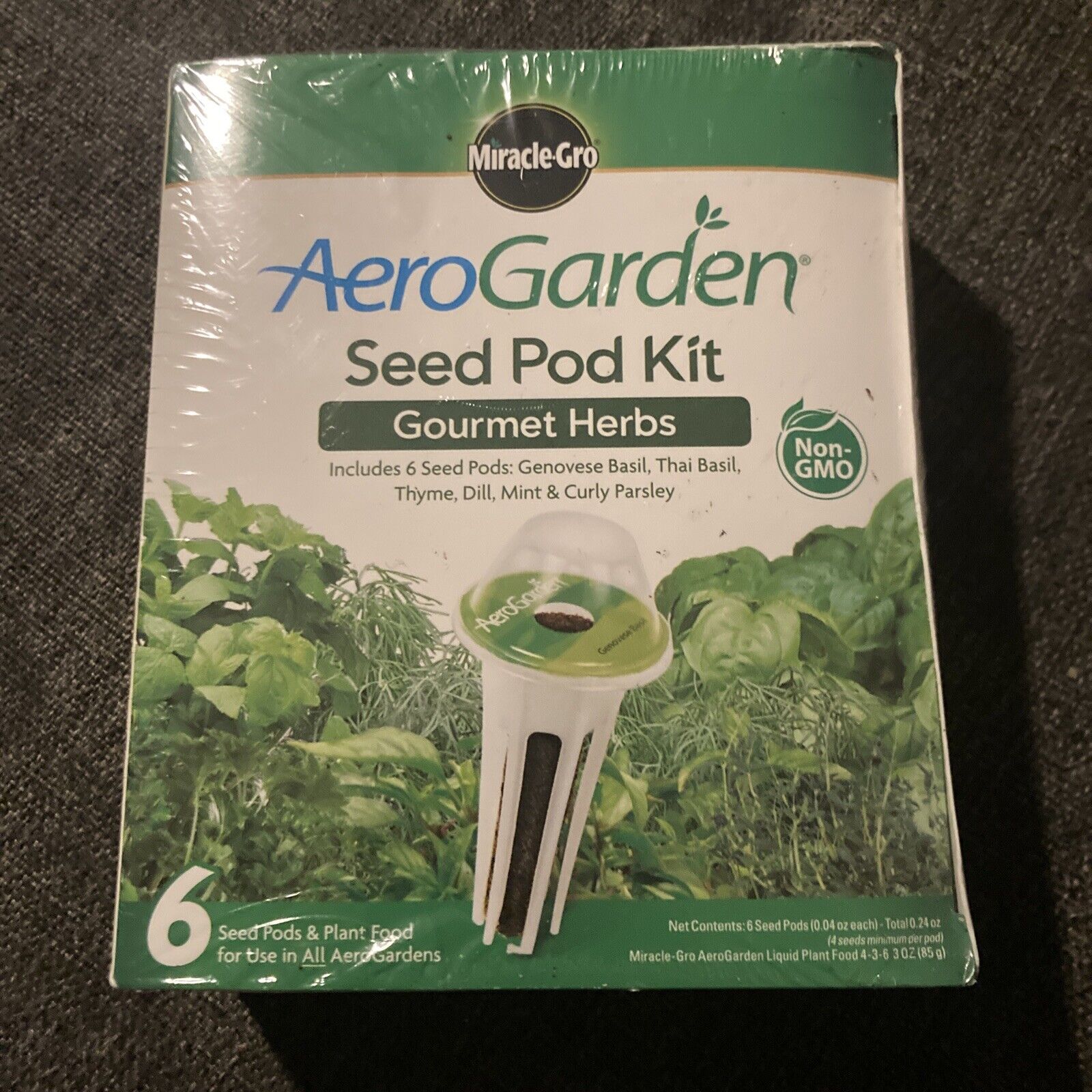 NEW SEALED AeroGarden 6 Seed Pod Kit-Gourmet HerbsAeroGarden