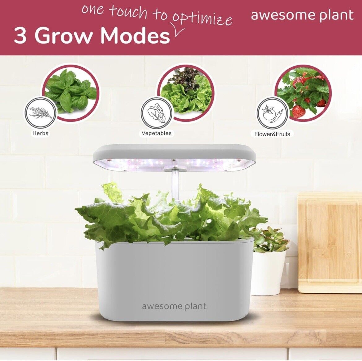 6pod Pro Hydroponics Growing System Kit, Indoor Herb Garden Kit With 3 L Tank
