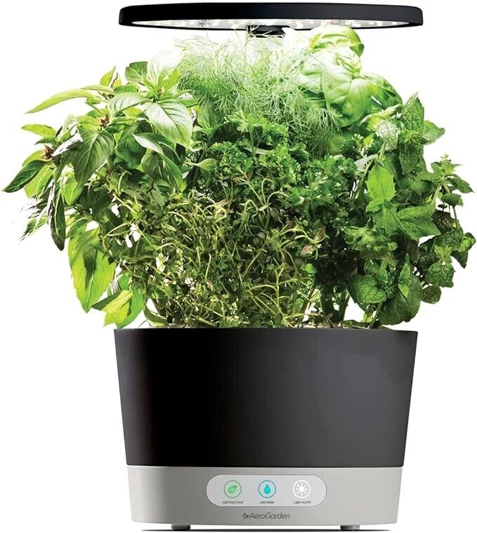 AeroGarden Harvest 360 Hydroponic Indoor Garden with LED Grow Light and Herb Kit