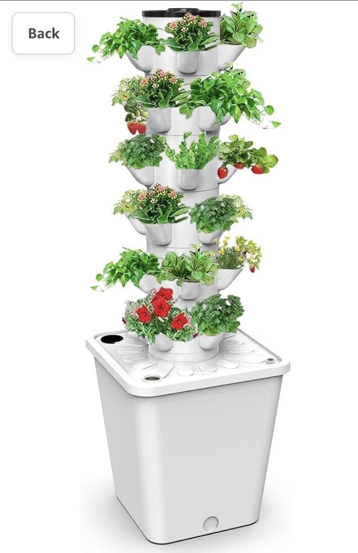 30 Pots TowerGarden Hydroponics Growing System,Indoor Smart Garden Nursery Germ