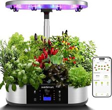 WiFi 30W 12Pods Indoor Herb Garden Hydroponics Growing System LED Grow Light US picture