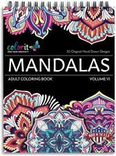 ColorIt Mandalas to Color Volume VI Spiral Bound Coloring Book, 50 Sheet - White picture