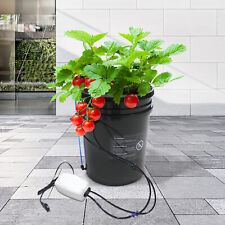 Deep Water Culture DWC Hydroponic Grow System Kit,5 Gallon Round Bucket Set 110V picture