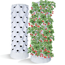 Vertical 80 Pots Hydroponics Tower Set Hydroponic Growing System Indoor&Outdoor picture