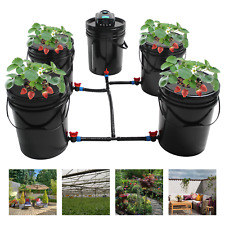 DWC Hydroponics Grow System Set Deep Water Culture 5-Gal 5 Grow Bucket Complete picture