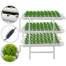 Hydroponic Grow Kit 3 Layer 108 Plant Sites 12 Pipes With Timer Garden Vegetable picture
