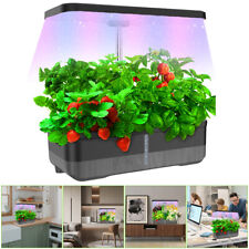 12 Pods Hydroponics Growing System Timer with LED Grow Light Indoor Herb Garden picture