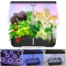 Indoor Hydroponics Growing System 12 Pods Herb LED Grow Light Height Adjustable picture