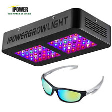iPower 300W 100LED Grow Light Full Spectrum Veg Flower & Glasses Goggles Anti UV picture