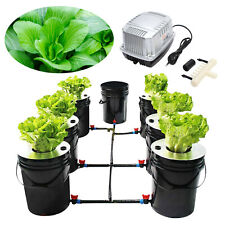 Hydroponics System Grow Green Kit 7 Buckets 5 Gallon Recirculating Deep Water   picture
