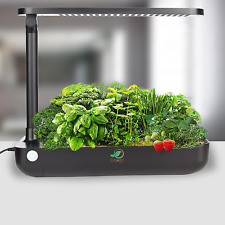 9 Pods Hydroponics Growing System Timer with LED Grow Light Indoor Herb Garden picture