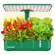15 Pods Hydroponics Grow System with LED Grow Light, Indoor Herb Garden Kit 24W picture