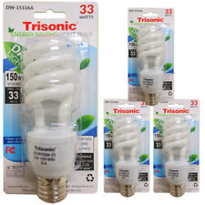 4 x Light Bulbs Daylight CFL Fluorescent Compact 33 Watts 150W Repl 6400K picture