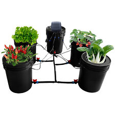 5-Gallon Hydroponics Grow System Recirculating Deep Water Culture Kit 5 Pots picture